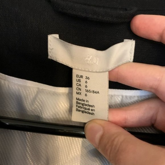 H&M Blazer (black - size 6) - Picture 9 of 11